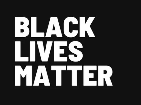 Black lives matter sign