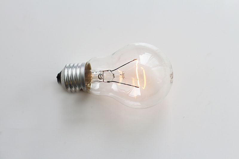 Light bulb turned on